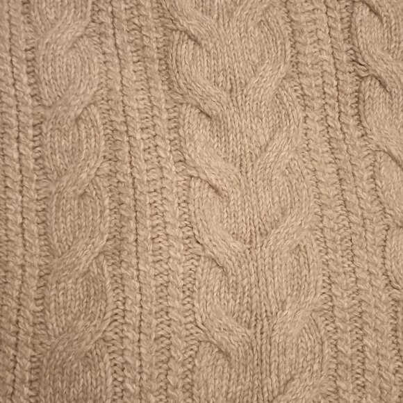 Chicos Size XL (3) Tan Fair Isle Sweater (EUC) - Picture 5 of 11